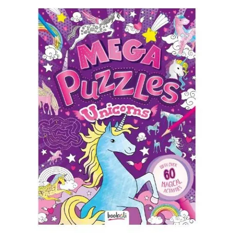 Coperta cărții Mega Puzzles Unicorns