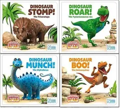 Coperta cărții The World Of Dinosaur Roar Series Books 1 - 4 Collection Set (dinosaur Roar, Dinosaur Boo, Dinosaur Munch, Dinosaur Stomp)