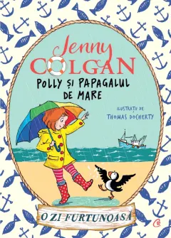 Coperta cărții Polly și papagalul de mare. O zi furtunoasă
