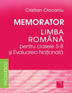 Coperta cărții Memorator. Limba română pentru clasele 5-8 și Evaluarea Națională (Ciocaniu)