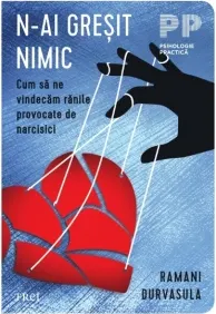 Coperta cărții N-ai gresit cu nimic. Cum sa ne vindecam ranile provocate de narcisici