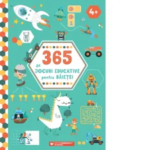 Coperta cărții 365 de jocuri educative pentru baietei (4 ani +)