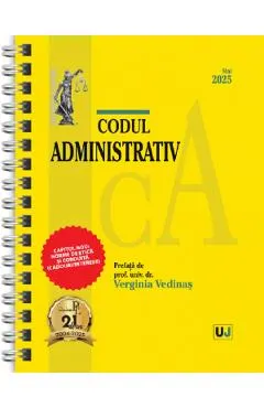 Coperta cărții Codul administrativ Mai 2025 Ed. Spiralata