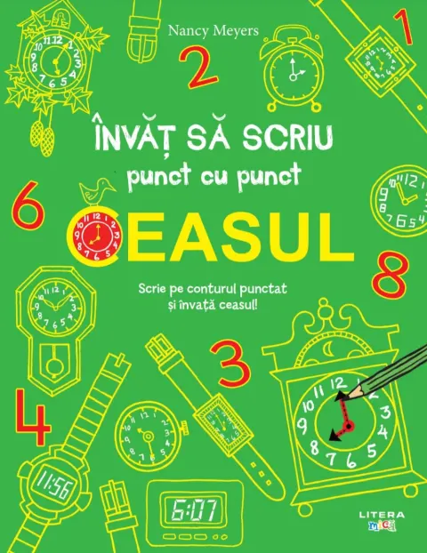 Coperta cărții Invat sa scriu punct cu punct. Ceasul