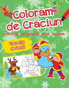 Coperta cărții Coloram de Craciun. Vacanta de iarna