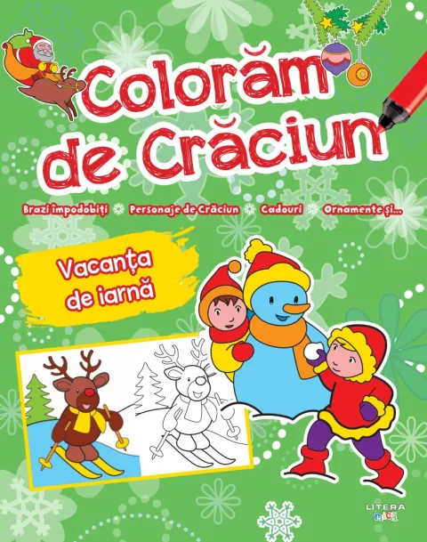 Coperta cărții Coloram de Craciun. Vacanta de iarna