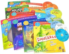 Coperta cărții The Great Cheese Robbery and Other Stories Collection - 10 Books & CDs with Music & Sound Effects Set (Great Monster Hunt, Bug Bear, I'm Not Sleepy, Hippobottymus & MORE!)