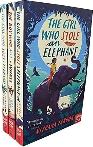Coperta cărții Nizrana Farook 3 Books Collection Set (the Girl Who Stole An Elephant, The Boy Who Met A Whale & The Girl Who Lost A Leopard)