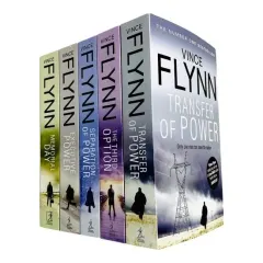 Coperta cărții A Mitch Rapp Novel Series 5 Books Collection Set By Vince Flynn (Transfer Of Power, The Third Option, Separation of Power, Executive Power, Memorial Day)