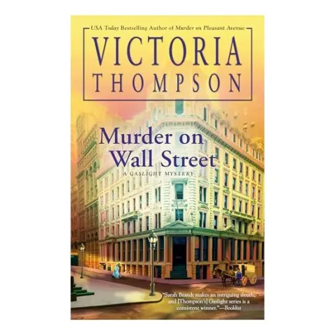 Coperta cărții Murder on Wall Street, Victoria Thompson