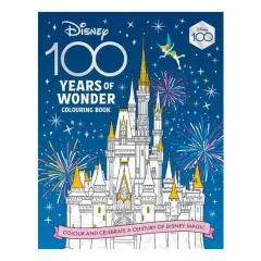 Coperta cărții Disney 100 Years of Wonder Colouring Book: Celebrate a Century of Disney Magic!