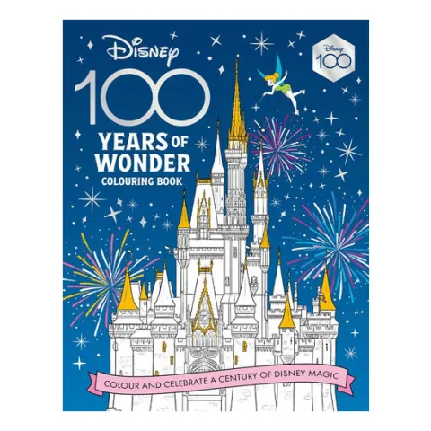Coperta cărții Disney 100 Years of Wonder Colouring Book: Celebrate a Century of Disney Magic!