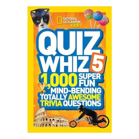 Coperta cărții 1,000 Super Fun Mind-Bending Totally Awesome Trivia Questions, National Geographic Kids