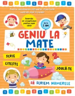 Coperta cărții Geniu la mate. Sa scriem numerele