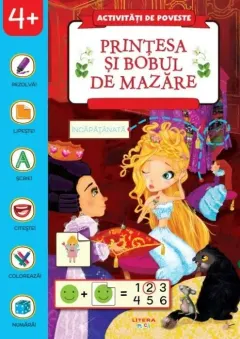 Coperta cărții Activitati de poveste. Printesa si bobul de mazare