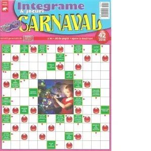 Coperta cărții Integrame si jocuri Carnaval, Nr. 42/2018