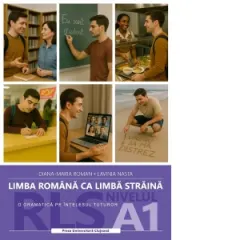 Coperta cărții Limba romana ca limba straina (RLS). O gramatica pe intelesul tuturor. Nivelul A1