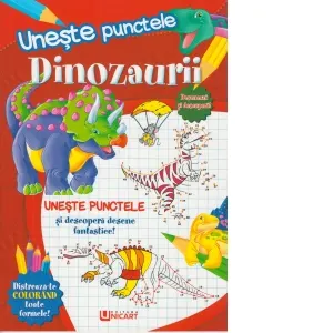 Coperta cărții Uneste punctele. Dinozaurii