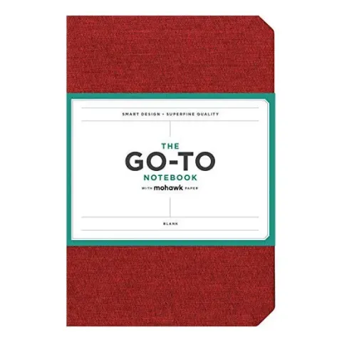 Coperta cărții Go-To Notebook with Mohawk Paper, Brick Red Blank : (Blank Notebook, Simple Notebook, Red Notebook)