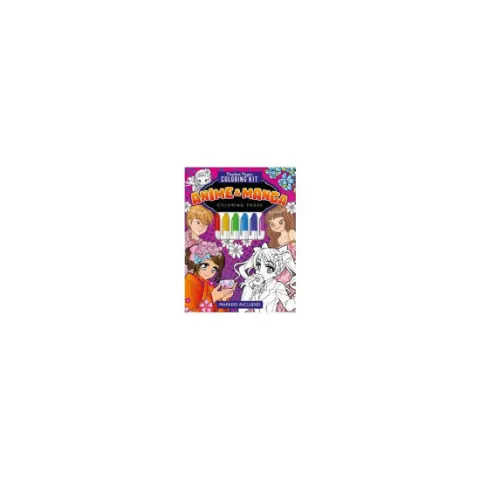 Coperta cărții Anime & Manga Creative Pages Coloring Kit