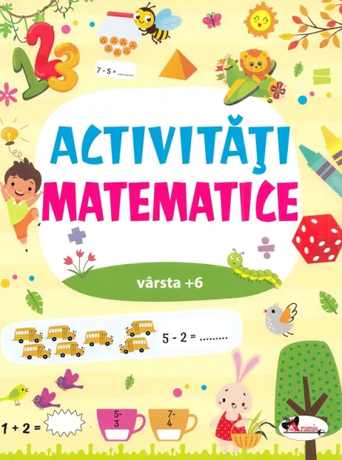 Coperta cărții Activitati matematice 6 ani+