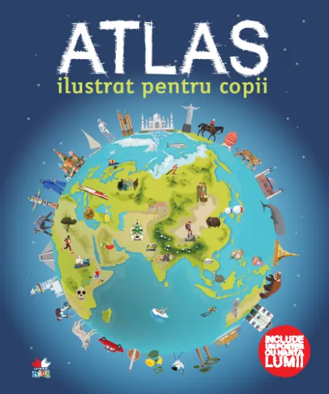 Coperta cărții Atlas ilustrat pentru copii