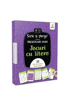 Coperta cărții Scrie si sterge! Jocuri cu litere