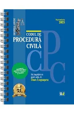 Coperta cărții Codul de procedura civila. Septembrie 2025 Ed. Spiralata