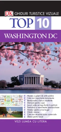 Coperta cărții Top 10. Washington DC. Ghiduri turistice vizuale