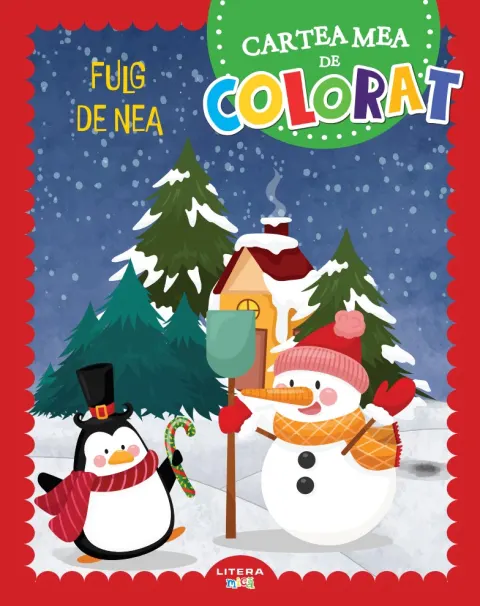 Coperta cărții Fulg de nea. Cartea mea de colorat