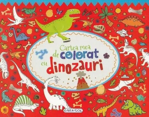 Coperta cărții Cartea mea de colorat cu dinozauri