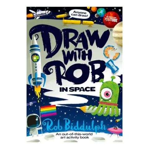 Coperta cărții Draw With Rob: In Space