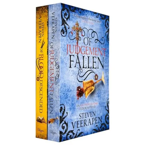 Coperta cărții The Anthony Blanke Mysteries 2 Books Collection Set By Steven Veerapen (of Judgement Fallen And Of Blood Descended)