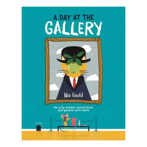 Coperta cărții A Day at the Gallery An Arty Animal Search Book Jam-Packed with Facts