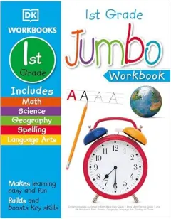 Coperta cărții Jumbo 1st Grade Workbook, DK Publishing