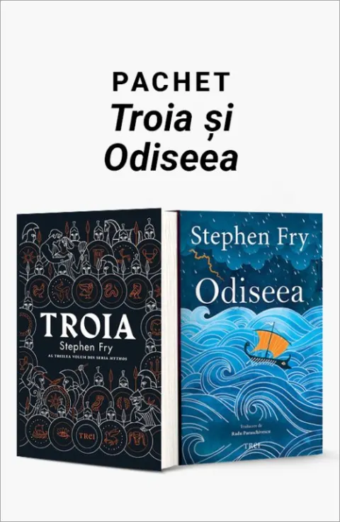 Coperta cărții Pachet Troia și Odiseea. Troia/Odiseea - Stephen Fry