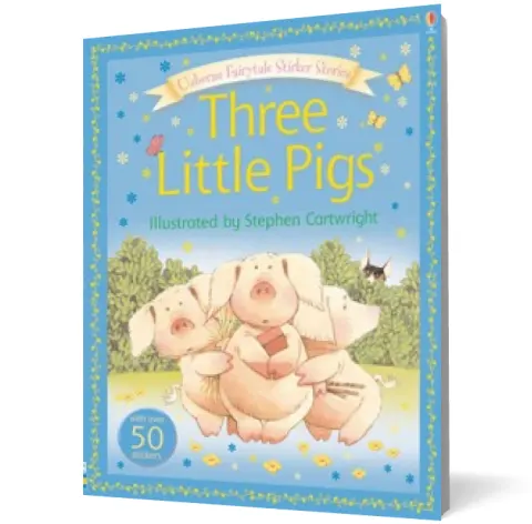 Coperta cărții The 3 Little Pigs Sticker Storybook