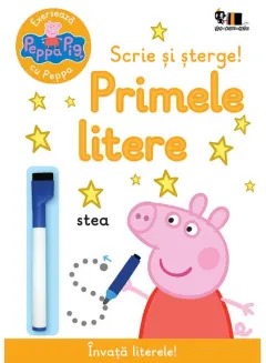 Coperta cărții Peppa Pig: Exersează cu Peppa. Scrie și șterge! Primele litere