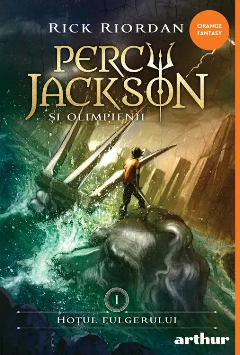 Coperta cărții Hoțul fulgerului (Percy Jackson și Olimpienii, vol. 1)