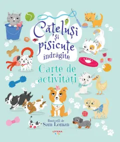 Coperta cărții Catelusi si pisicute indragite. Carte de activitati