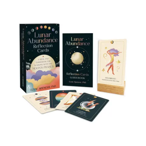 Coperta cărții Lunar abundance: reflection cards guidebook