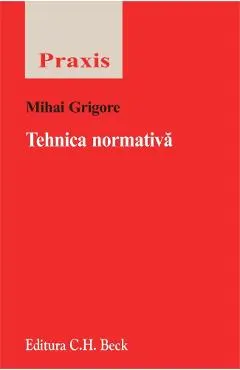 Coperta cărții Tehnica normativa