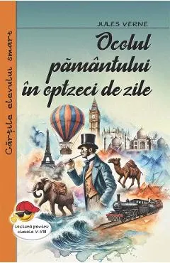 Coperta cărții Ocolul pamantului in optzeci de zile