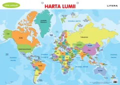 Coperta cărții Descopera! Harta lumii (planse educationale)