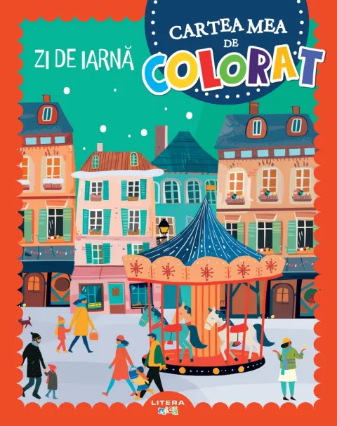 Coperta cărții Zi de iarna. Cartea mea de colorat