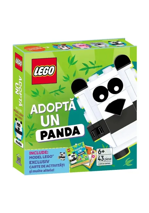 Coperta cărții LEGO - Adopta un panda