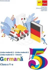 Coperta cărții Germana. Manual pentru clasa a V-a. Limba moderna 1 - Limba moderna 2. Limba moderna 1 intensiv