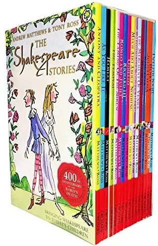 Coperta cărții The Shakespeare Stories - 16 Books