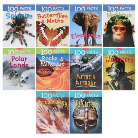 Coperta cărții 100 Facts Series by Steve Parker & Others 10 Books