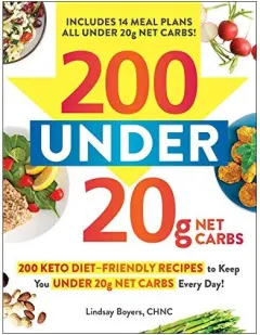 Coperta cărții 200 under 20g Net Carbs
